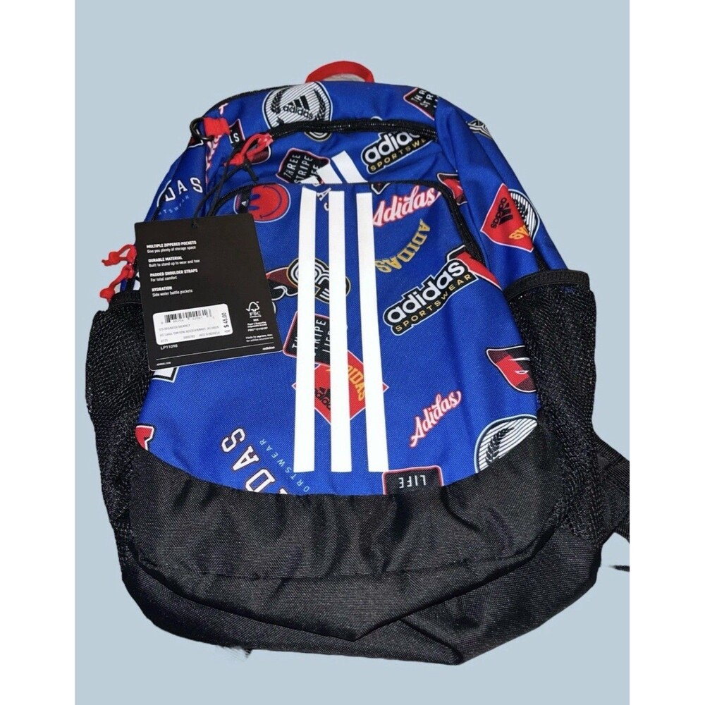 Adidas BTS Originator Backpack Rec League Team Royal Blue Black White  NWT